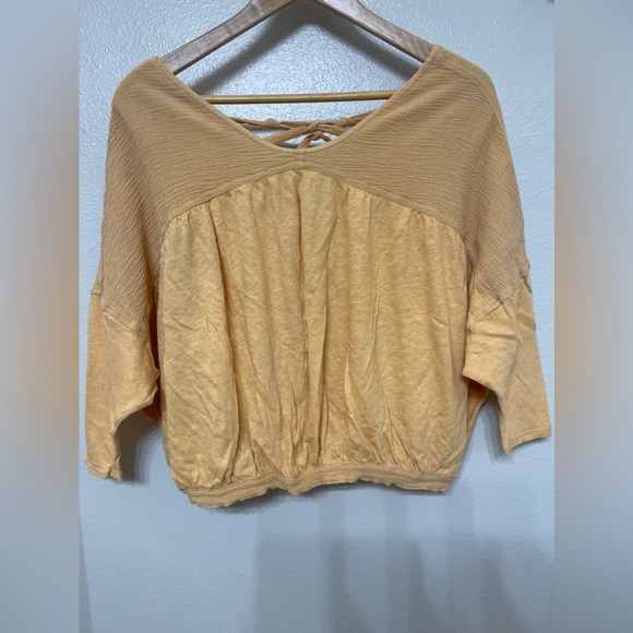 Free People Melon Gauze Blouse Size S/P - Picture 4 of 5